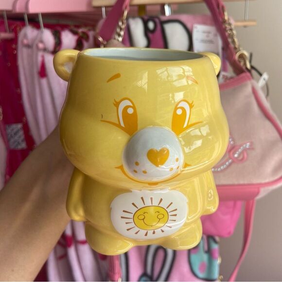 Yellow Care Bears Mug with Sunshine - Ceramic Care Bears Mug - New! - Picture 5 of 9